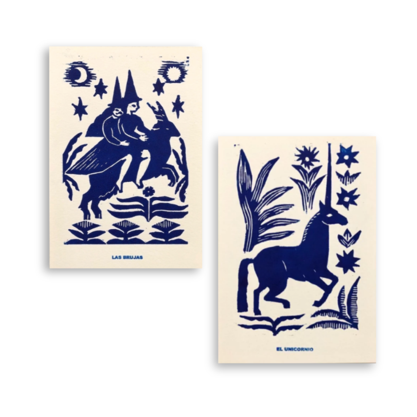 Criaturas fantásticas azules Print Fábrica de estampas