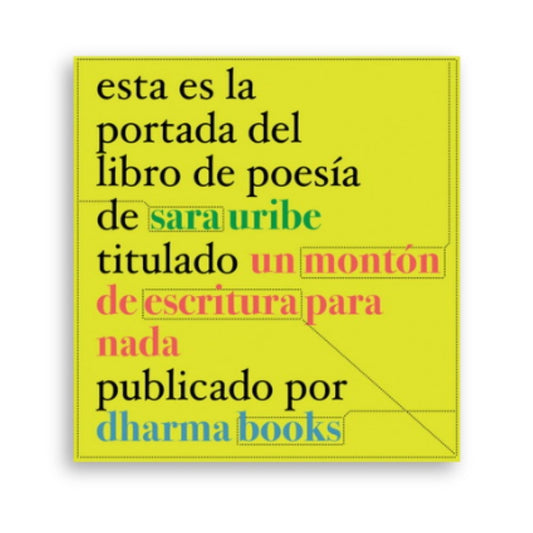 Un montón de escritura para nada