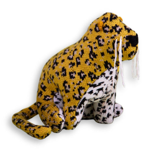 Jaguar peluche tejido