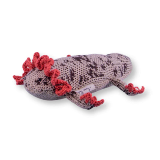 Axolote peluche tejido